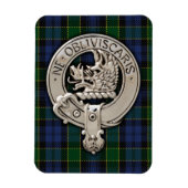 Magnet Flexible Clan Campbell Crest et Breadalbane Tartan (Vertical)