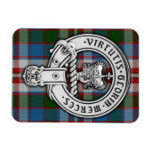 Magnet Flexible Clan Donnachaidh (Robertson) Crest & Dress Tartan (Horizontal)