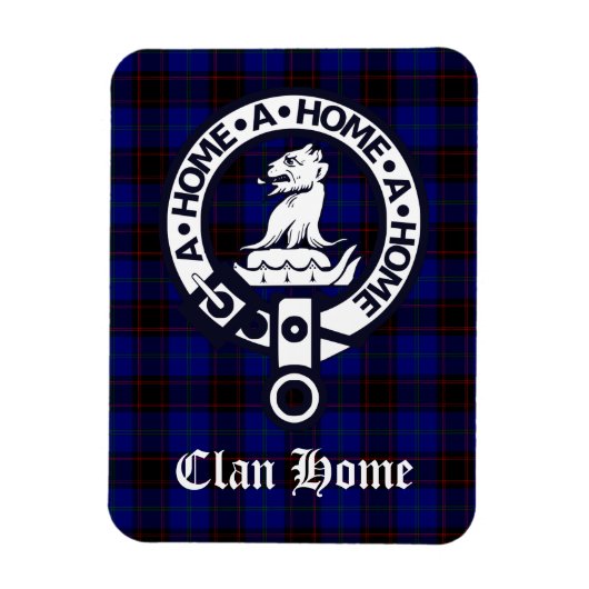 Magnet Flexible Clan Home Crest Badge et Tartan (Vertical)