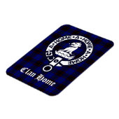Magnet Flexible Clan Home Crest Badge et Tartan (Côté Gauche)
