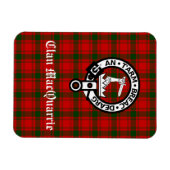 Magnet Flexible Clan MacQuarrie Tartan et Crest (Horizontal)