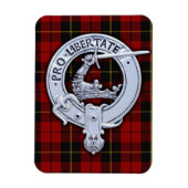 Magnet Flexible Clan Wallace Crest & Tartan (Vertical)