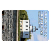Magnet Flexible Clark's Point Lighthouse Massachusetts FlexiMagnet (Horizontal)