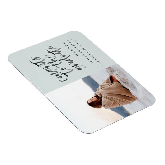 Magnet Flexible Classe d'aimant faire-part diplômé photo 2018 (Côté Droit)