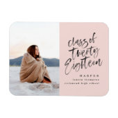 Magnet Flexible Classe de 2018 photo carte faire-part diplômée (Horizontal)