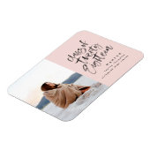 Magnet Flexible Classe de 2018 photo carte faire-part diplômée (Côté Gauche)