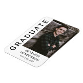 Magnet Flexible Classe De 2023 Boy Graduation Photo (Côté Gauche)