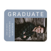 Magnet Flexible Classe De 2023 Boy Graduation Photo (Horizontal)