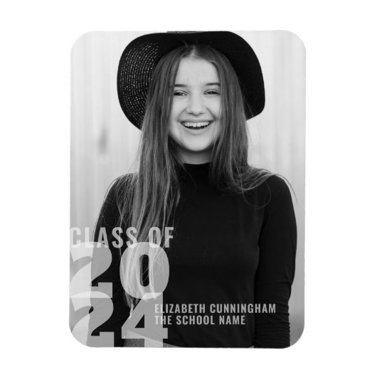 Magnet Flexible Classe de 20XX | Faire-part d'obtention d'une lice (Vertical)