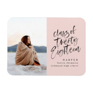 Magnet Flexible Classe de carte faire-part photo diplômée 2018