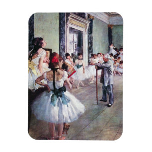 Magnet Flexible Classe de danse par Edgar Degas, Ballet Art Vintag