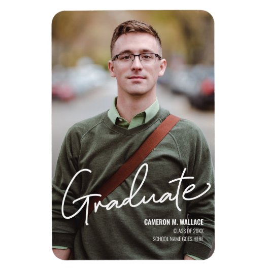 Magnet Flexible Classe de Faire-part photo 2020 Graduation (Vertical)