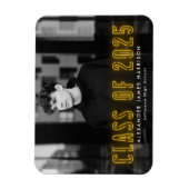 Magnet Flexible Classe de Neon Jaune Moderne de 2025 Diplôme Photo (Vertical)