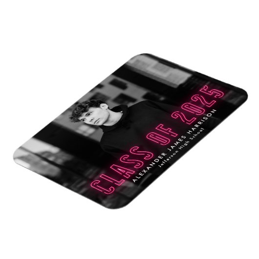 Magnet Flexible Classe de Neon Rose Chaud de 2025 (Côté Gauche)
