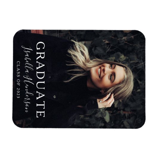 Magnet Flexible Classe De Script Moderne De 2022 Graduation (Horizontal)