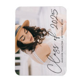 Magnet Flexible Classe moderne de 2023 - Graduation de script noir (Vertical)