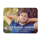 Magnet Flexible Classe moderne de 2025 Photo de graduation personn (Horizontal)