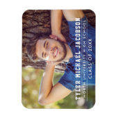 Magnet Flexible Classe moderne de 2025 Photo de graduation personn (Vertical)