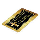Magnet Flexible Classe Or Et Noir Pasteur D'église  (Côté Gauche)