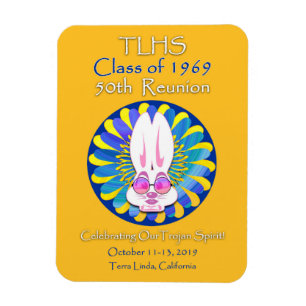 Magnet Flexible Classe TLHS de 1969 Bunny Girl 50e Réunion