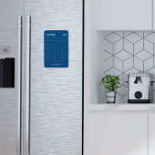 Magnet Flexible Classic Blue tendance Calendrier de l'année complè