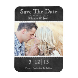 Magnet Flexible Classic Chalkboard Photo Enregistrer La Date