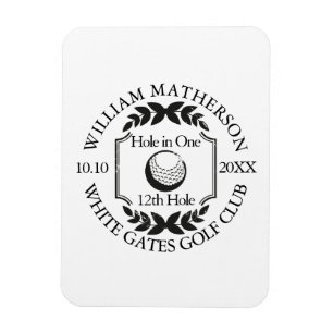 Magnet Flexible Classique de golf personnalisé Hole in One