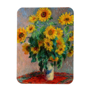 Magnet Flexible Claude Monet - Bouquet de tournesols