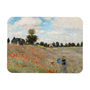 Magnet Flexible Claude Monet - Champ de coquelicots