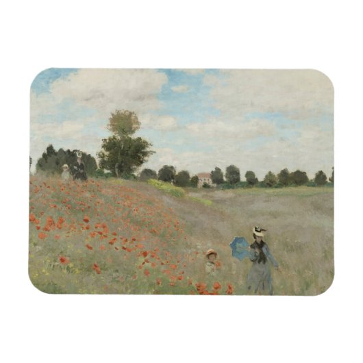 Magnet Flexible Claude Monet - Champ de pavot (Horizontal)