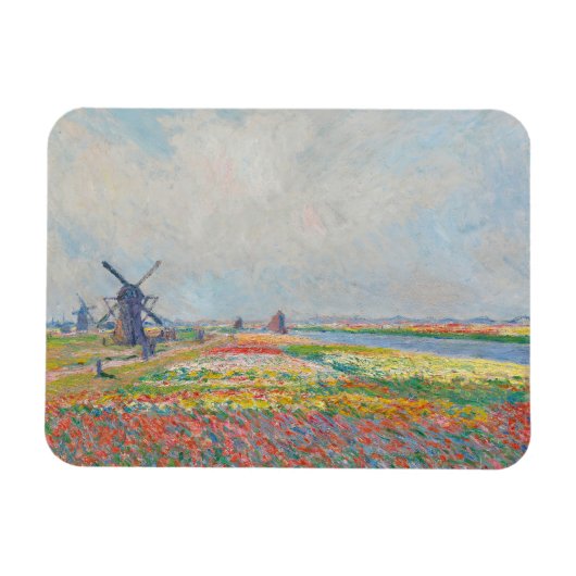 Magnet Flexible Claude Monet - Champs de tulipe près de La Haye (Horizontal)