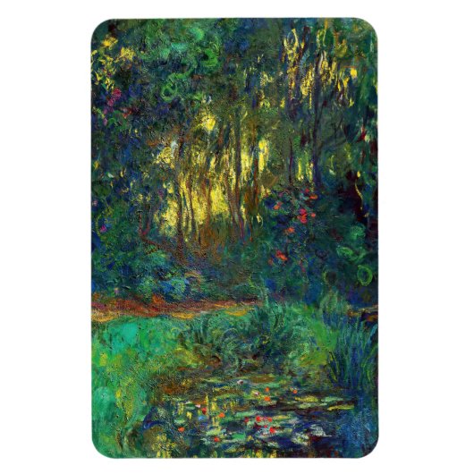 Magnet Flexible Claude Monet - Corner of a Pond with Waterlilies (Vertical)