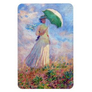 Magnet Flexible Claude Monet - Femme à l'ombrelle tournée vers la