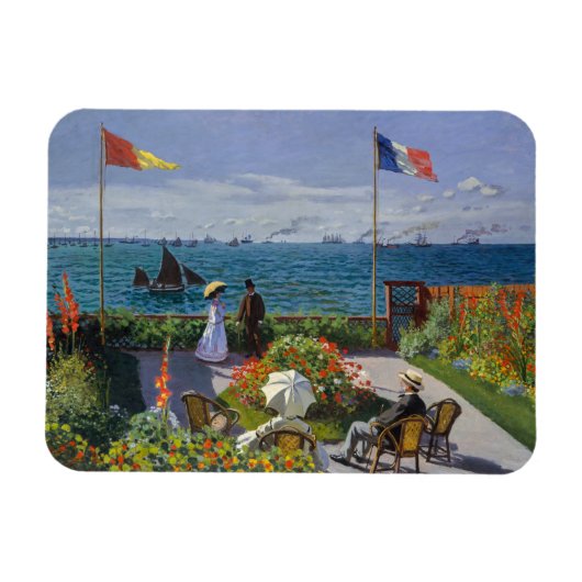 Magnet Flexible Claude Monet - Garden at Sainte-Adresse (Horizontal)