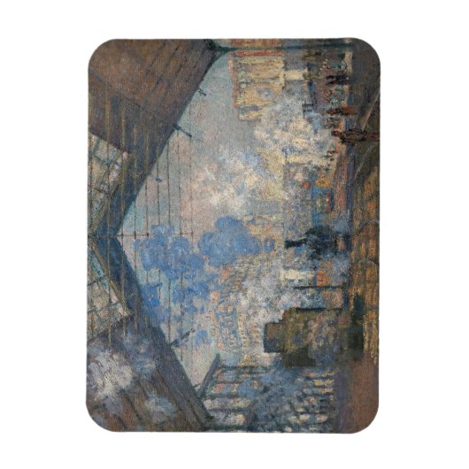 Magnet Flexible Claude Monet - Gare Saint-Lazare Vue extérieure (Vertical)
