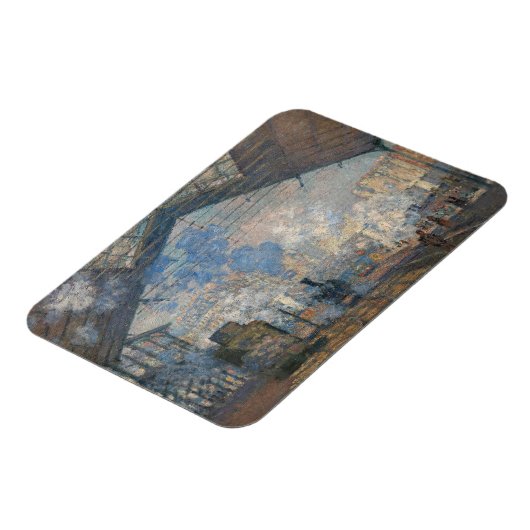 Magnet Flexible Claude Monet - Gare Saint-Lazare Vue extérieure (Côté Gauche)