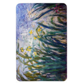 Magnet Flexible Claude Monet - Iris jaunes et violets (Vertical)