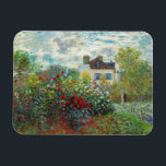 Magnet Flexible Claude Monet - Le Jardin de l'Artiste à Argenteuil<br><div class="desc">Le Jardin de l'Artiste à Argenteuil / Un Coin du Jardin avec Dahlias - Claude Monet,  Huile sur Toile,  1873</div>