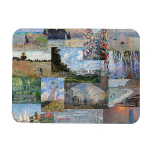 Magnet Flexible Claude Monet - Patchwork de chefs-d'oeuvre
