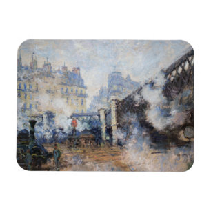 Magnet Flexible Claude Monet - Pont de l'Europe, Gare Saint-Lazare