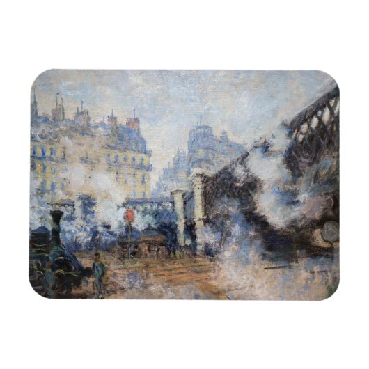 Magnet Flexible Claude Monet - Pont de l'Europe, Gare Saint-Lazare (Horizontal)