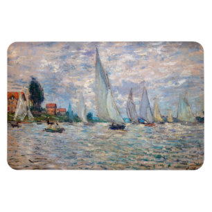 Magnet Flexible Claude Monet - Régate de bateaux à Argenteuil