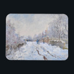 Magnet Flexible Claude Monet - Snow Scene at Argenteuil<br><div class="desc">Snow Scene at Argenteuil / Rue sous la neige,  Argenteuil - Claude Monet,  1875</div>