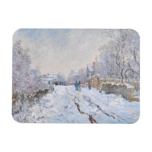 Magnet Flexible Claude Monet - Snow Scene at Argenteuil