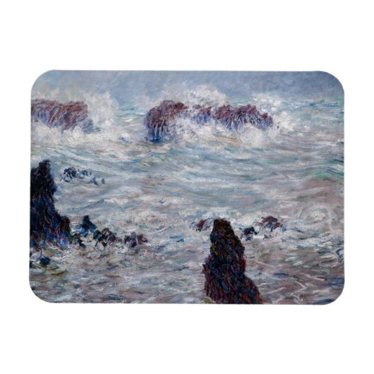 Magnet Flexible Claude Monet - Tempête au large de la côte Belle-Î (Horizontal)