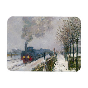 Magnet Flexible Claude Monet - Train dans la neige / La Locomotive