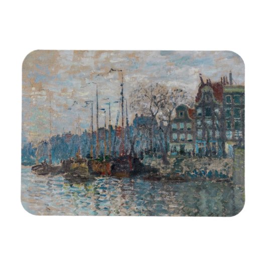 Magnet Flexible Claude Monet - Vue d'Amsterdam (Horizontal)