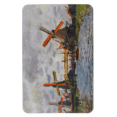 Magnet Flexible Claude Monet - Windmills près de Zaandam (Vertical)