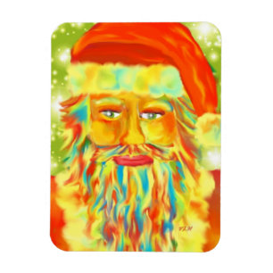 Magnet Flexible "Claus Colorés" Père Noël Art De Victoria Lynn Hal