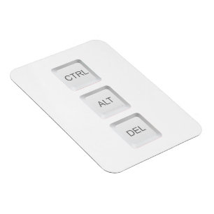 Magnet Flexible Clavier d'ordinateur CTRL ALT DEL de SlipperyJoe
